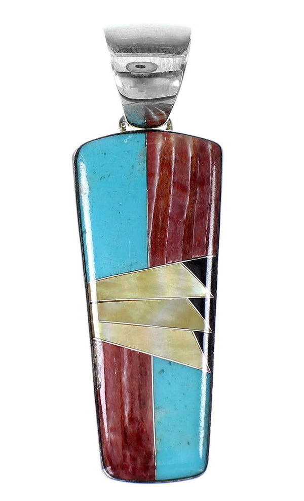 Authentic Sterling Silver Southwest Multicolor Pendant YX94511